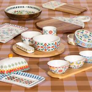 Coffret plateau avec 3 bols donna