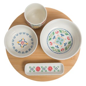 Coffret plateau et ses 4 bols donna