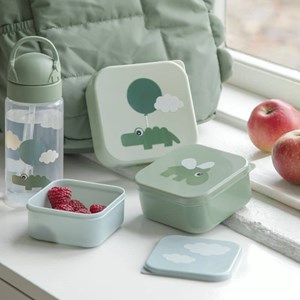 Boites à goûter lot de 3  happy clouds