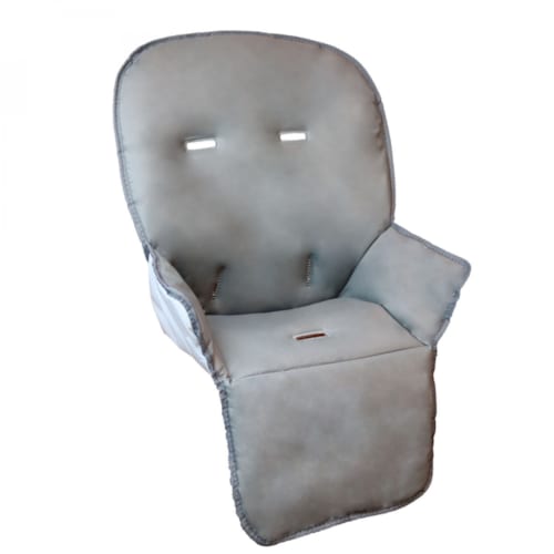 Monsieur Bébé - Housse assise chaise haute - gris