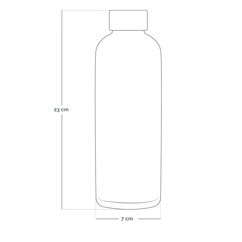 Gourde isotherme 500ml - vert (Vivezen) - Image 1