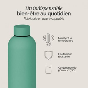 Gourde isotherme 500ml - vert