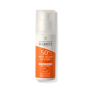 Crème solaire bébé et enfant spf50+ bio