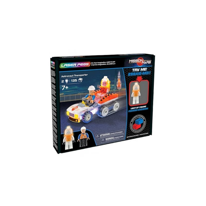 Laser pegs astronaut transporter