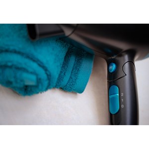 Sèche-cheveux de voyage pliable - édition limitée noir et bleu - hc 25