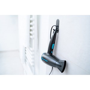 Sèche-cheveux de voyage pliable - édition limitée noir et bleu - hc 25