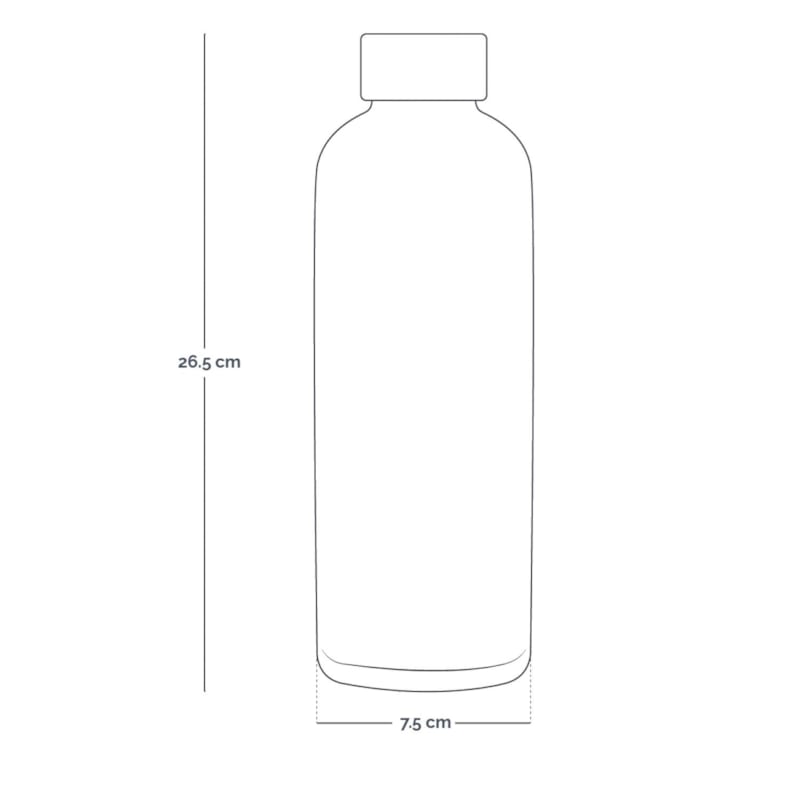 Gourde isotherme 750ml - bordeaux (Vivezen) - Image 1