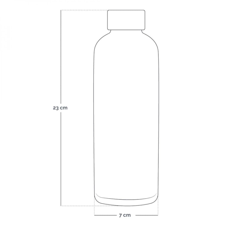 Gourde isotherme 500ml - bordeaux (Vivezen) - Image 1