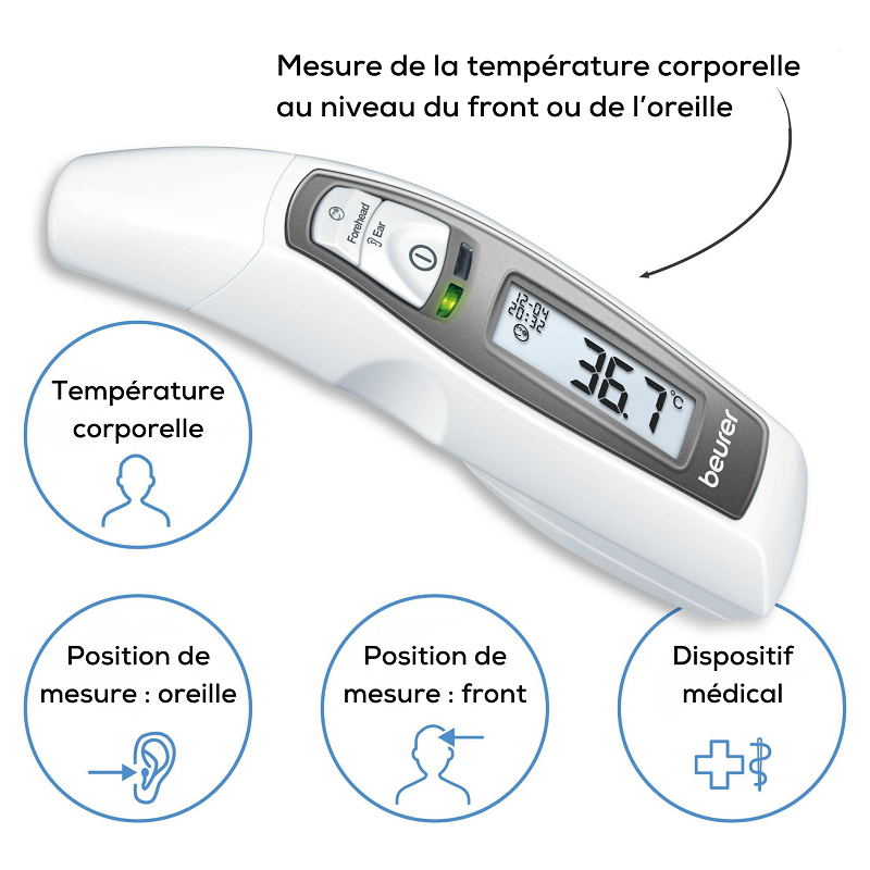Thermomètre 2en1 - beurer - ft 65 (Beurer) - Image 1