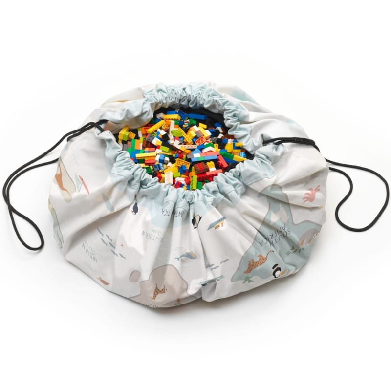 Sac à jouet 2 en 1 réversible noomad original worldmap (Play & Go) - Image 1