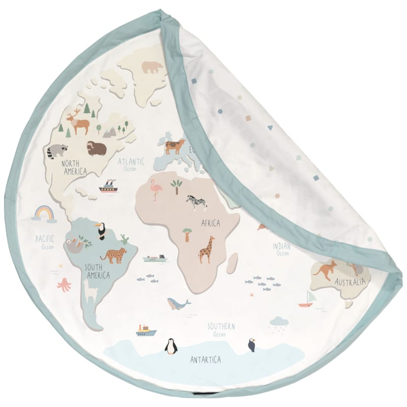 Sac à jouet 2 en 1 réversible noomad original worldmap (Play & Go) - Image 2