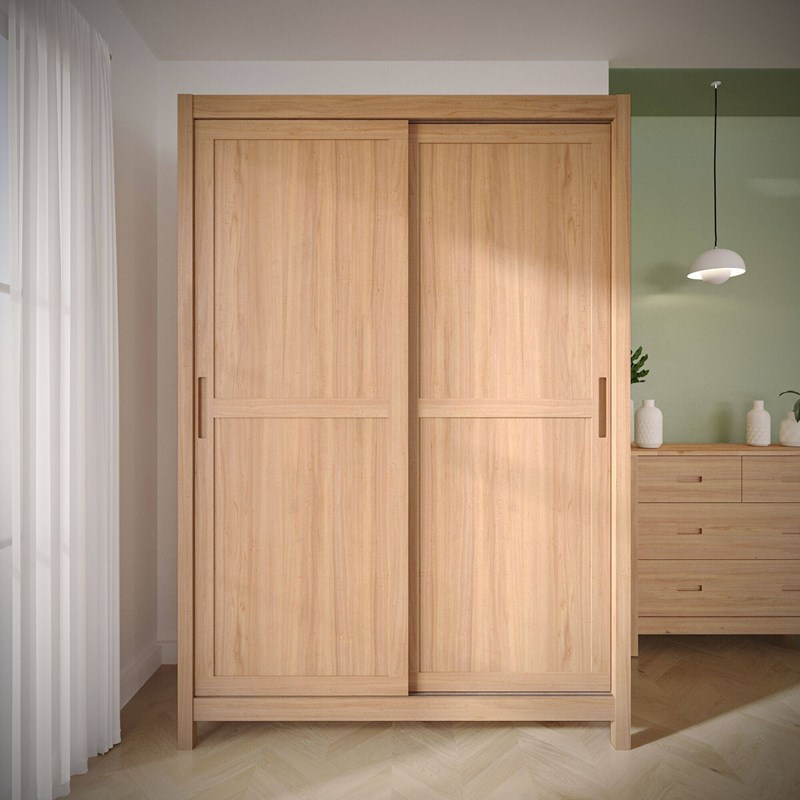 Armoire en bois 2 portes luminescence