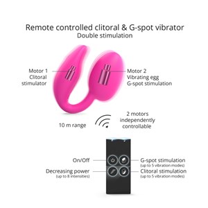 Wonderlove - œuf vibrant télécommandé Rose