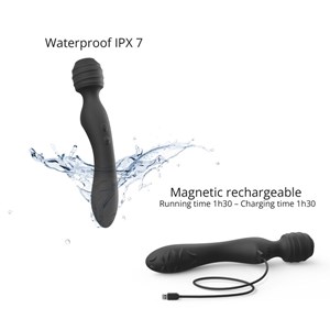 Twist - wand & vibromasseur - noir Noir