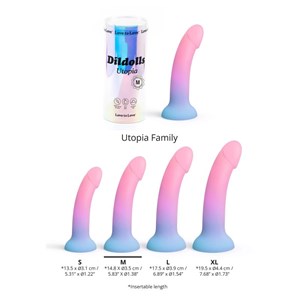 Dildolls utopia - dildo - 14,8 cm Multicolore