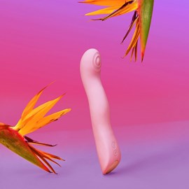 Vibromasseur et stimulateur - rose