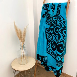 Serviette de plage - turquoise turtle