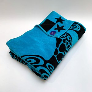 Serviette de plage - turquoise turtle