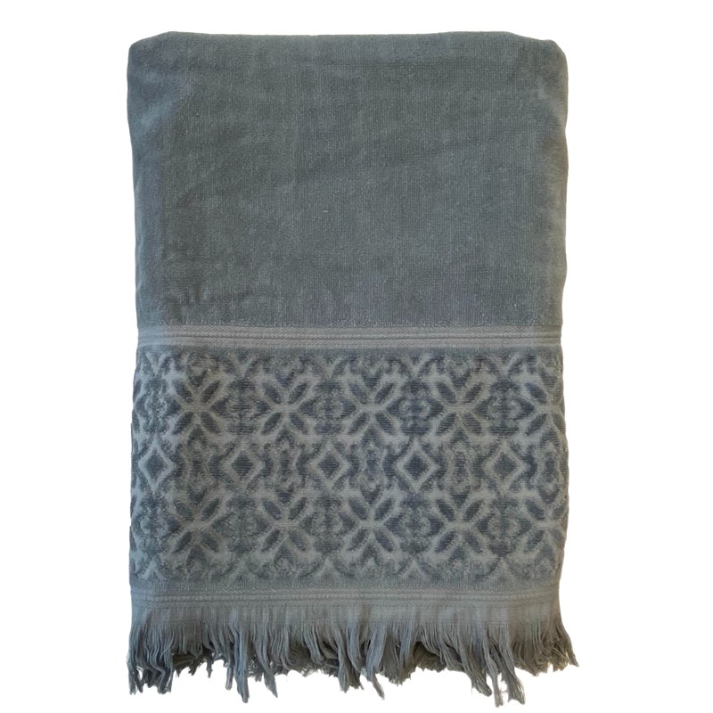 Serviette de bain - romance gris