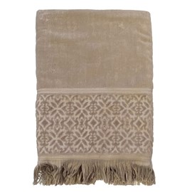 Serviette de bain - romance taupe
