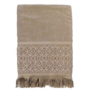 Serviette de bain - romance taupe