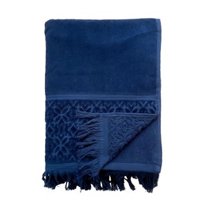 Serviette de bain - romance bleu marine
