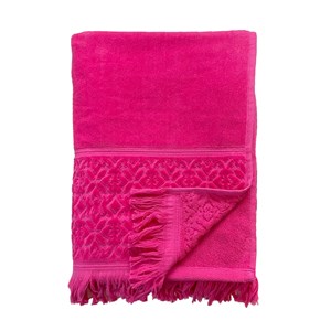 Serviette de bain - romance fuchsia