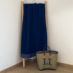 Serviette de bain - shady xl bleu marine