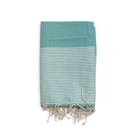 Fouta nid d'abeille - mikanda aqua