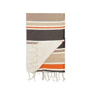 Fouta plate - helios chocolat