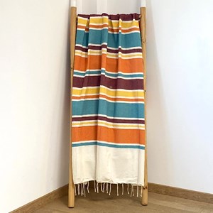 Fouta plate - helios orange