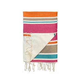 Fouta plate - helios rose