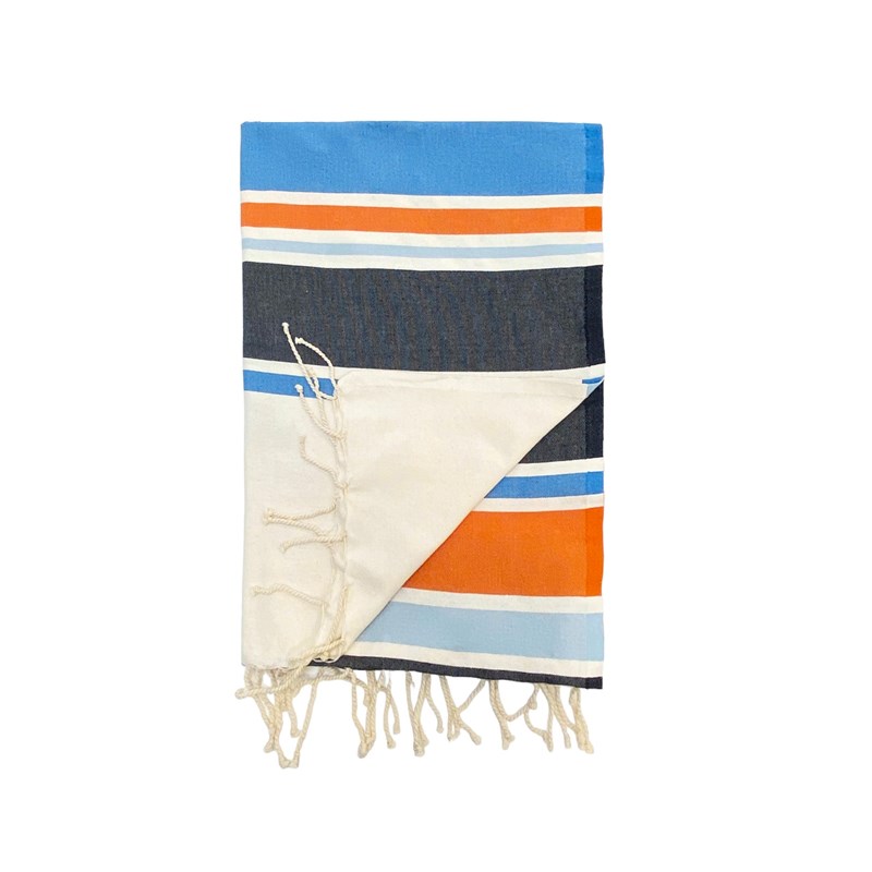Fouta plate - helios bleu