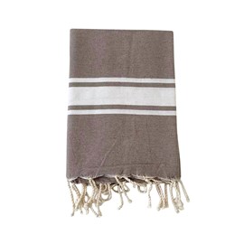 Fouta plate - kozo taupe