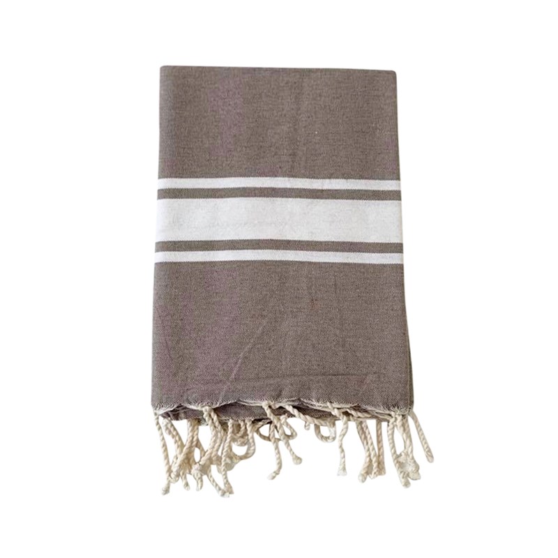 Fouta plate - kozo taupe