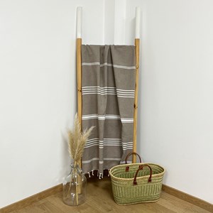 Fouta plate - kolora taupe