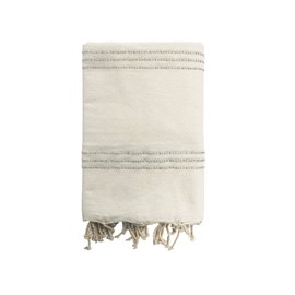 Fouta plate - isis argent