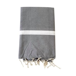 Fouta nid d'abeille - melissa grey xl