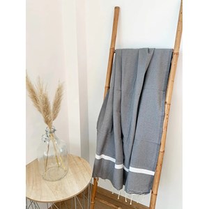 Fouta nid d'abeille - melissa grey xl