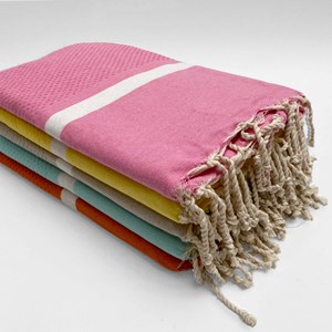 Fouta nid d'abeille - melissa poussin xl
