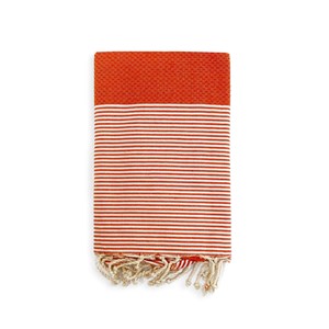 Fouta nid d'abeille - mikanda orange xl