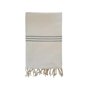 Fouta plate - calliope noir xl