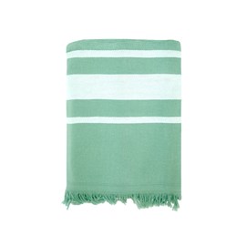 Fouta doublée éponge - caraibes fougere