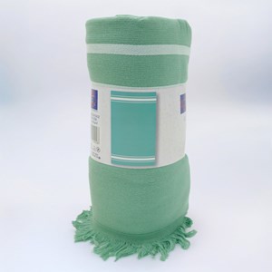 Fouta doublée éponge - caraibes fougere