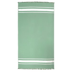 Fouta doublée éponge - caraibes fougere