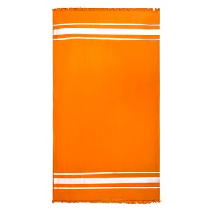 Fouta doublée éponge -caraibes mandarine