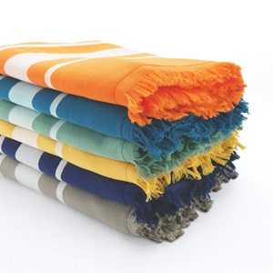 Fouta doublée éponge -caraibes tournesol