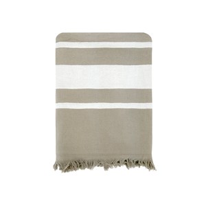 Fouta doublée éponge - caraibes taupe