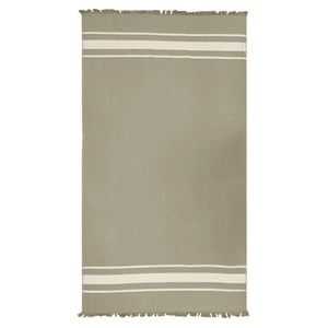 Fouta doublée éponge - caraibes taupe