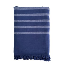 Fouta doublée éponge - alanya navy xl
